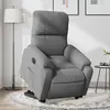 vidaXL Fauteuil inclinable électrique gris foncé tissu microfibre