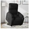 vidaXL Fauteuil inclinable électrique noir tissu microfibre