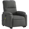 vidaXL Fauteuil inclinable de massage électrique gris foncé