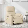 vidaXL Fauteuil inclinable de massage électrique crème