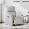 vidaXL Fauteuil inclinable de massage électrique gris clair