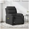 vidaXL Fauteuil de massage inclinable électrique Noir Tissu