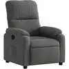 vidaXL Fauteuil inclinable électrique gris foncé tissu microfibre