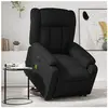 vidaXL Fauteuil inclinable de massage électrique noir similicuir