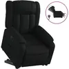 vidaXL Fauteuil inclinable Noir Similicuir