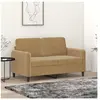 vidaXL Canapé à 2 places Marron 120 cm Velours