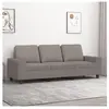 vidaXL Canapé à 3 places Taupe 180 cm Tissu