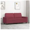 vidaXL Canapé à 2 places Rouge bordeaux 140 cm Tissu