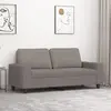 vidaXL Canapé à 2 places Taupe 140 cm Tissu