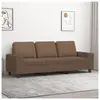 vidaXL Canapé à 3 places Marron 180 cm Tissu