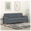 vidaXL Canapé à 3 places Gris foncé 180 cm Velours