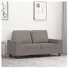 vidaXL Canapé à 2 places Taupe 120 cm Tissu
