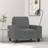 vidaXL Fauteuil Gris foncé 60 cm Tissu