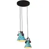 vidaXL Lampe suspendue 25 W bleu délavé 30x30x100 cm E27