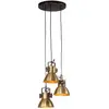 vidaXL Lampe suspendue 25 W laiton antique 30x30x100 cm E27