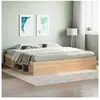 vidaXL Cadre de lit chêne sonoma 200x200 cm