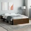 vidaXL Cadre de lit chêne marron 120x200 cm