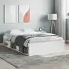 vidaXL Cadre de lit blanc 120x190 cm petit double 3203894