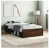 vidaXL Cadre de lit chêne marron 90x190 cm