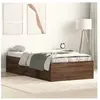 vidaXL Cadre de lit chêne marron 90x200 cm