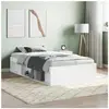 vidaXL Cadre de lit blanc 90x200 cm