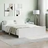 vidaXL Cadre de lit avec tête de lit/pied de lit blanc 140x190 cm