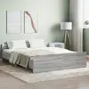 vidaXL Cadre de lit tête de lit et pied de lit sonoma gris 160x200 cm