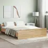 vidaXL Cadre de lit tête de lit et pied de lit chêne sonoma 160x200 cm