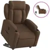 vidaXL Fauteuil inclinable électrique marron tissu