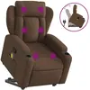 vidaXL Fauteuil de massage inclinable Marron Tissu