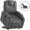 vidaXL Fauteuil inclinable Gris Similicuir