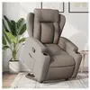 vidaXL Fauteuil inclinable taupe tissu