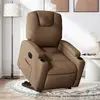 vidaXL Fauteuil inclinable électrique marron tissu 3204396