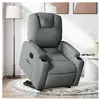 vidaXL Fauteuil inclinable électrique gris foncé tissu