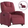 vidaXL Fauteuil inclinable électrique Rouge bordeaux Tissu
