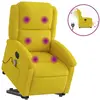 vidaXL Vidaxl Fauteuil Inclinable De Massage Électrique Jaune Velours