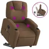 vidaXL Vidaxl Fauteuil De Massage Inclinable Marron Tissu