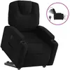 vidaXL Fauteuil inclinable noir tissu