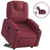 vidaXL Fauteuil inclinable rouge bordeaux tissu