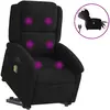 vidaXL Vidaxl Fauteuil De Massage Inclinable Noir Velours