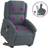 vidaXL Fauteuil de massage inclinable Gris foncé Velours