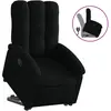 vidaXL Fauteuil inclinable noir tissu
