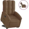 vidaXL Fauteuil inclinable Marron Tissu