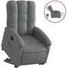 vidaXL Fauteuil inclinable Gris foncé Tissu