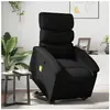 vidaXL Fauteuil inclinable de massage Noir Similicuir