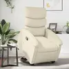 vidaXL Fauteuil inclinable Crème Similicuir