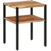 vidaXL Table d’appoint 35x35x45 cm bois massif d'acacia et fer