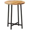 vidaXL Table basse 35x35x45 cm bois de manguier solide et fer
