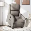 vidaXL Fauteuil inclinable électrique taupe tissu