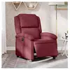 vidaXL Fauteuil inclinable électrique Rouge bordeaux Tissu